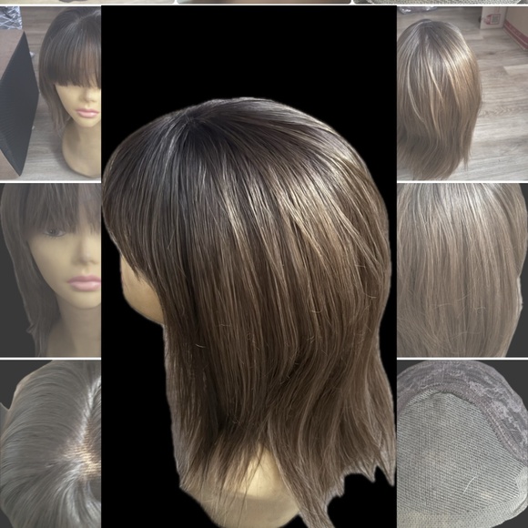 (3) Three  16”  Layered Lace  Front Low Density Synthetic Wig - Picture 3 of 6